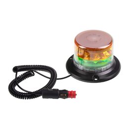 LED maják, 12-24V, 24xLED zelený/oranžový, magnet