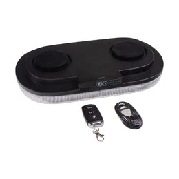 AKU LED rampa červená, 48xLED, magnet, 328mm, ECE R65 R10