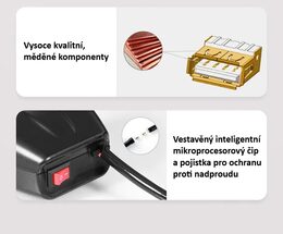 2x USB nabíječka s voltmetrem/teploměrem na motocykl