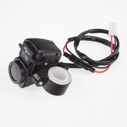 2x USB nabíječka s voltmetrem/teploměrem na motocykl