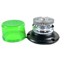 LED maják, 12-24V, 24xLED zelený, magnet