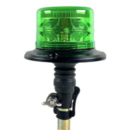 LED maják, 12-24V, 24xLED zelený, na hrot