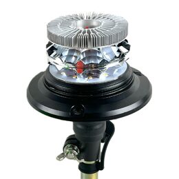 LED maják, 12-24V, 24xLED zelený, na hrot