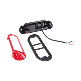 LED světlo nástěnné s výstražným světlem, červené, 48W, ECE R65