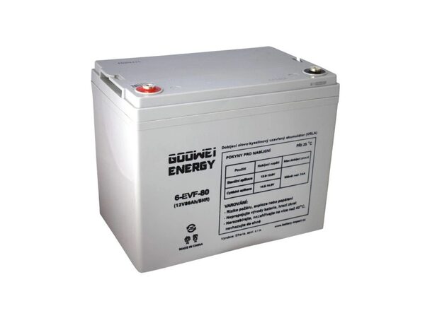 Trakční (GEL) baterie GOOWEI ENERGY 6-EVF-80, 80Ah, 12V