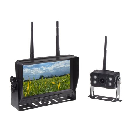 SET bezdrátový digitální kamerový systém s monitorem 7" AHD, 4CH, DVR, BSD