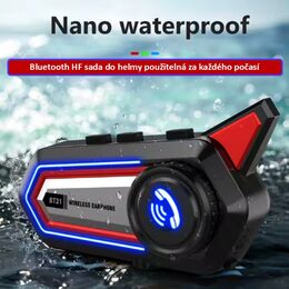 Bluetooth HF sada do helmy univerzální