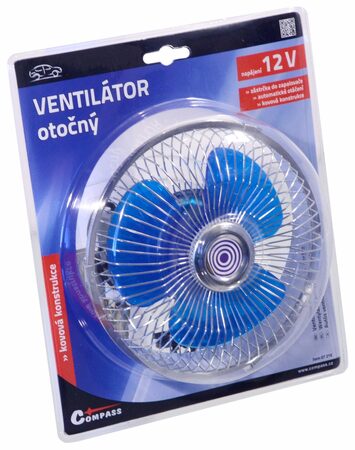 Ventilátor 12V Maxi otočný
