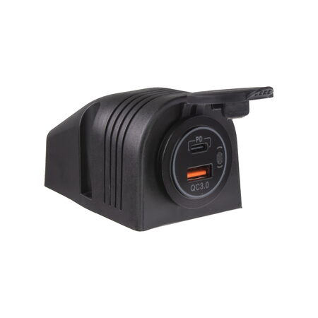USB + USB-C zásuvka voděodolná v přídavném panelu