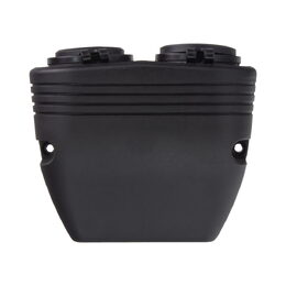 Dvojitá zásuvka s panelem 1x CL + 2x nabíječka USB voděodolná