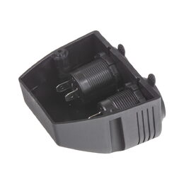 Dvojitá zásuvka s panelem 1x CL + 2x nabíječka USB voděodolná