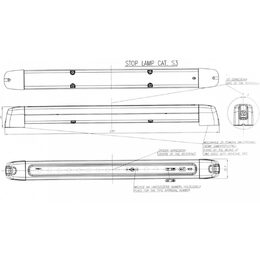 Světlo brzdové LED 12V W28 146.2.S3 - homologace E20