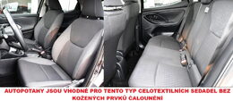Autopotahy TOYOTA YARIS CROSS, STANDARTNÍ, TEXTILNÍ SEDADLA, od r. 2020, antracit