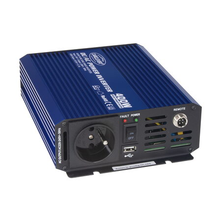 Sinusový měnič napětí z 24/230V + USB, 400W