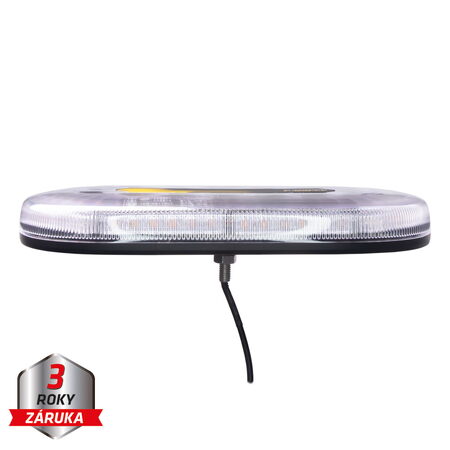 Mini LED rampa, oranžová, 48xLED, 12-24V, 328mm, ECE R65, pevná montáž