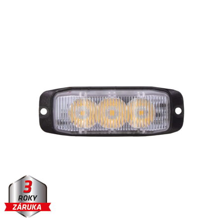 PROFI SLIM výstražné LED světlo vnější, oranžové, 12-24V, ECE R65