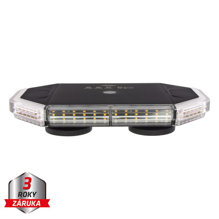 LED rampa 280mm, oranžovo bílá, magnet 10-30V, ECE R65