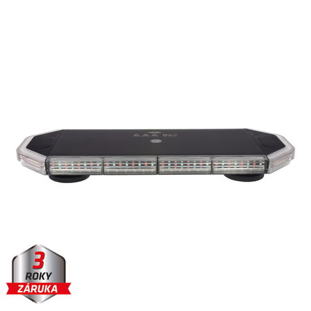 LED rampa 440mm, červeno/modro bílá, magnet 10-30V, ECE R65
