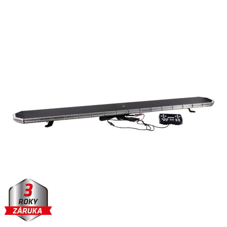 LED rampa 1400mm, oranžovo červeno/modrá+bílá, 10-30V, ECE R65