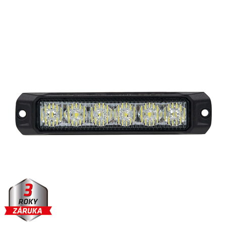 PROFI výstražné LED světlo vnější, bílé, 12-24V, ECE R10