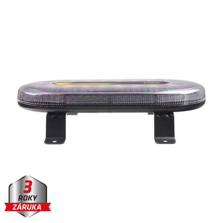 Mini LED rampa, oranžová, 60xLED, 12-24V, 412mm, ECE R65, pevná montáž