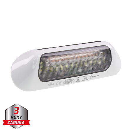 LED světlo nástěnné s výstražným světlem, bílé, 48W, ECE R65