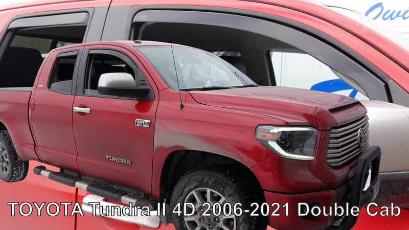 Ofuky oken - Toyota Tundra II Double Cab 4D r.v. 2006-2021 (+zadní)