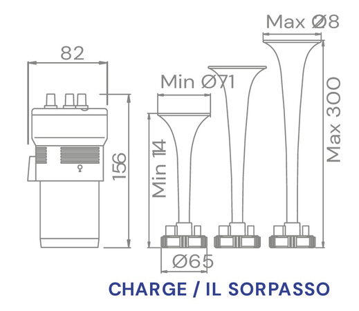 FIAMM MUSIC "IL SORPASSO" 12V fanfáry