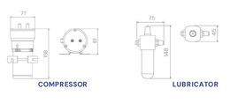 FIAMM kompresor profi fanfáry MC4 FD 12V + maznice kompresoru