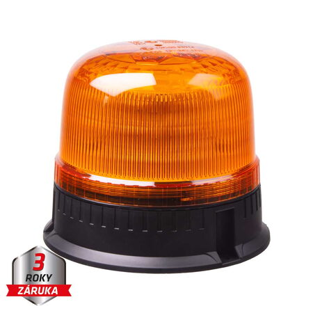 LED maják, 12-24V, 24xLED oranžový, pevná montáž, ECE R65