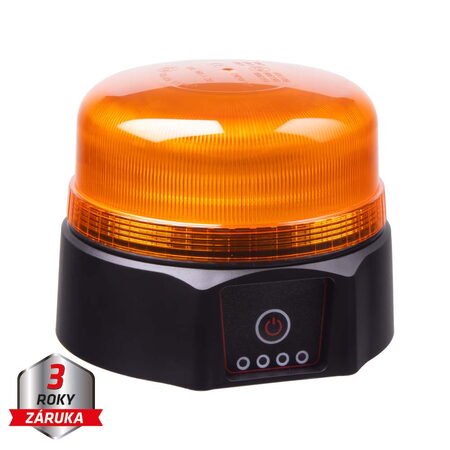 AKU LED maják, 36xLED oranžový, magnet, ECE R65