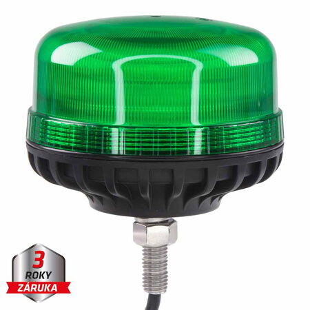 LED maják, 12-24V, 36xLED zelený, na šroub, ECE R10