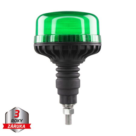 LED maják, 12-24V, 36xLED zelený, na šroub, ECE R10
