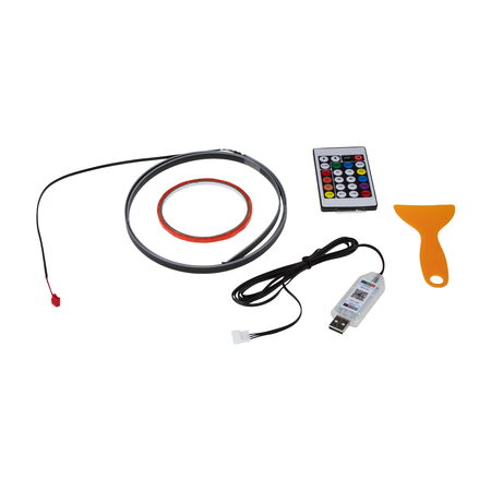 LED ambientní osvětlení RGB do USB, Bluetooth, 1,1m
