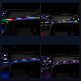 LED ambientní osvětlení RGB do USB, Bluetooth, 1,1+0,37m