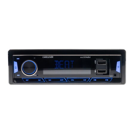 1DIN 12/24V DAB+/FM autorádio Bluetooth/USB/SD/AUX, odnímatelný panel