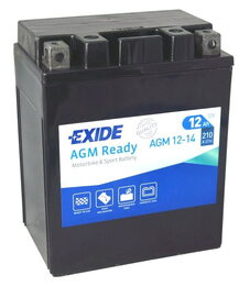Motobaterie EXIDE BIKE AGM Ready 12Ah, 12V, AGM12-14 (YTX14AHL-BS)