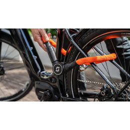 NFC bezklíčkový zámek na kolo/moto Serea Swift oranžový 100cm