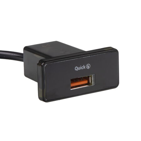 USB nabíječka QC3.0 do panelu. 12/24V