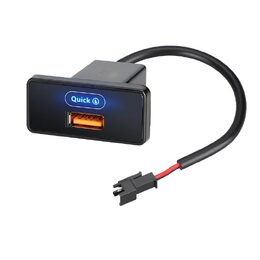 USB nabíječka QC3.0 do panelu. 12/24V