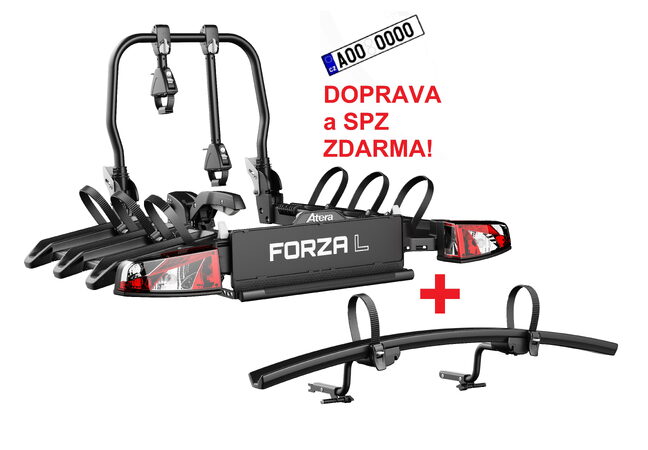 Nosič 4 kol na tažné Atera Forza L 3+1 skládací