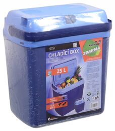 Chladící box 25litrů BLUE 220/12V displej s teplot