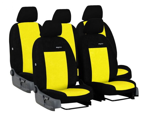 Autopotahy VOLKSWAGEN TOURAN III, 5 míst, od r. 2015, ELEGANCE žluté