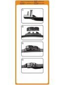Stěrače PEUGEOT 207+ r.v. 2012-2015, HEYNER 2 ks