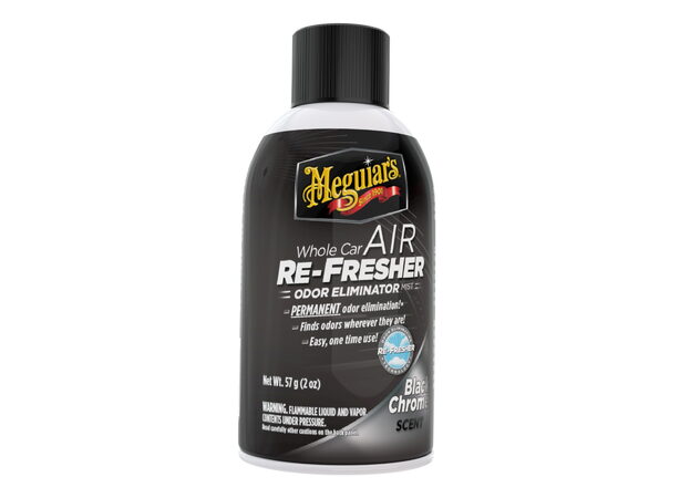 Meguiars Air Re-Fresher Odor Eliminator - Black Chrome -čistič klimatizace+pohlcovač pachů