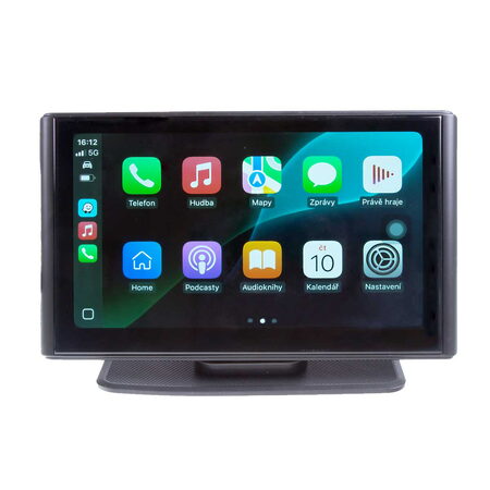 Monitor 7" s Apple CarPlay, Android auto, Bluetooth, micro SD, kamerový vstup, magnetický 