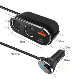 Dvojitá CL zásuvka s 2x USB nabíječkou a CL zástrčkou s voltmetrem