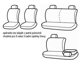 Autopotahy RACING modrý