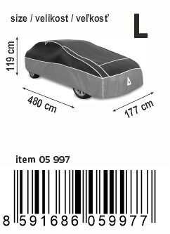 Ochranná plachta proti kroupám PREMIUM L 480×177×119cm