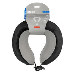 Ergonomický cestovní polštář z paměťové pěny LAMPA - černošedý